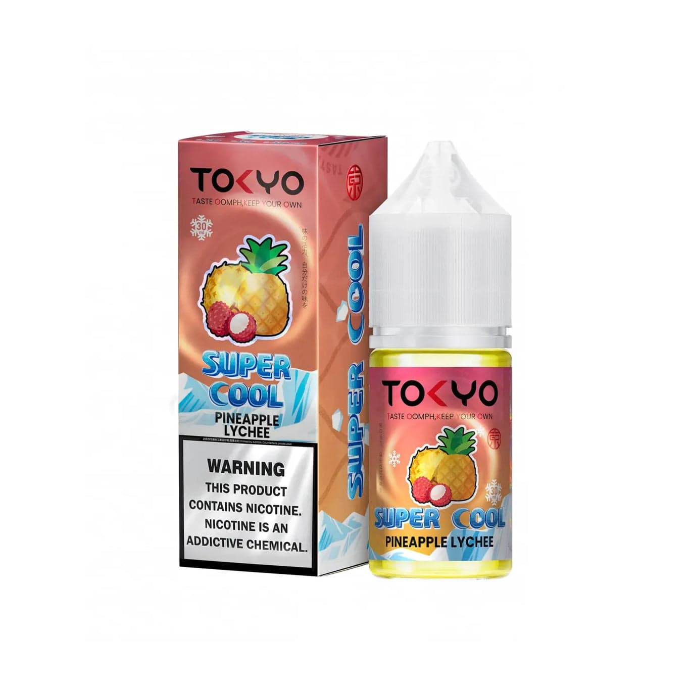 TOKYO SUPER COOL PINEAPPLE LYCHEE ICE SALTNIC 30ML
