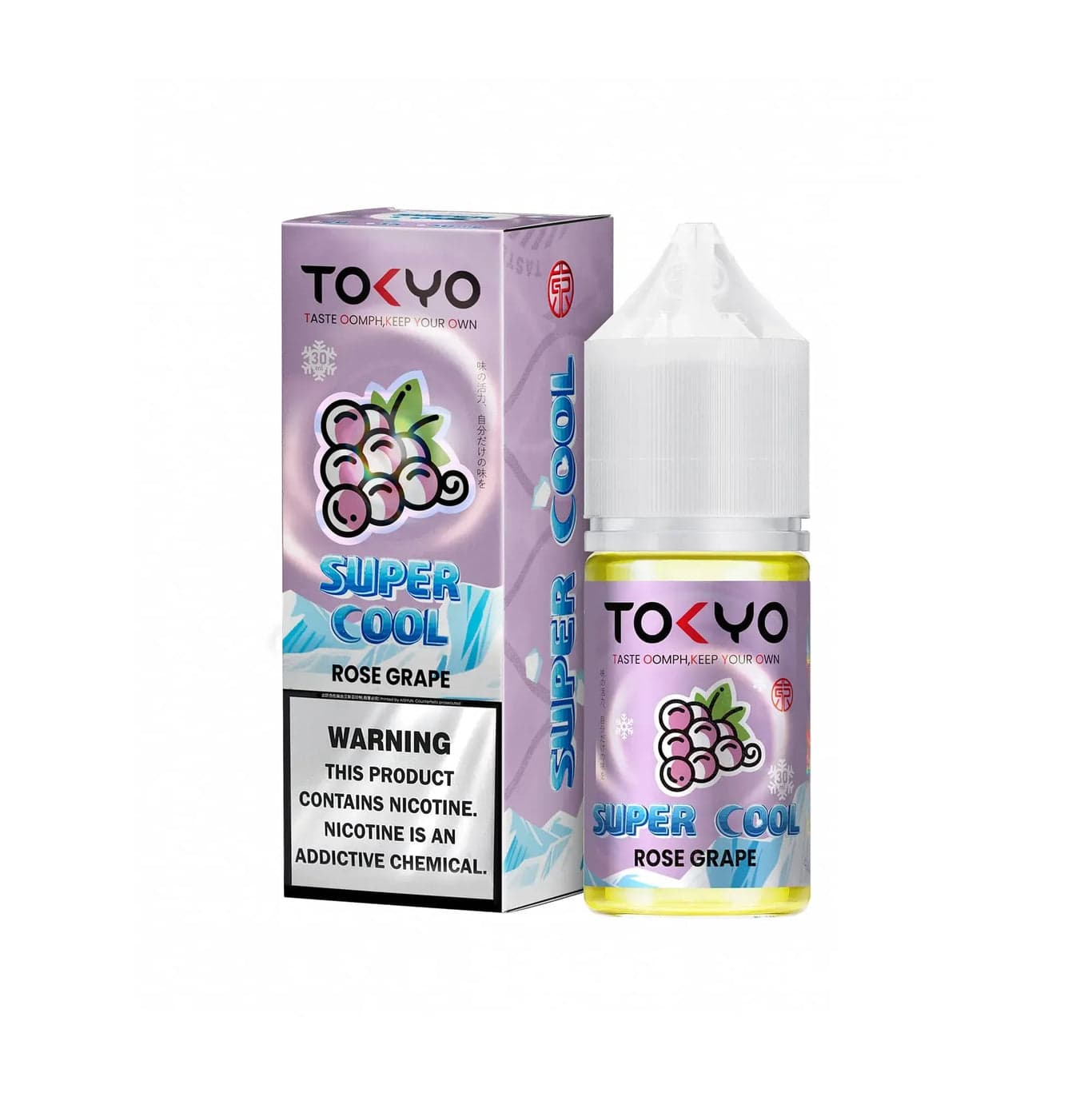 TOKYO SUPER COOL ROSE GRAPE ICE SALTNIC 30ML